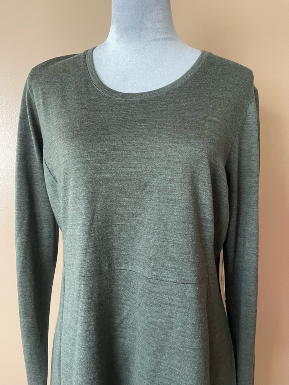 Kuhl Olive Long Sleeve Dress size large new with tags - Picture 2 of 9